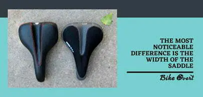 Differences between men's and women's bike saddle