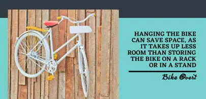 Is it better to store the bike by hanging it on the wall?